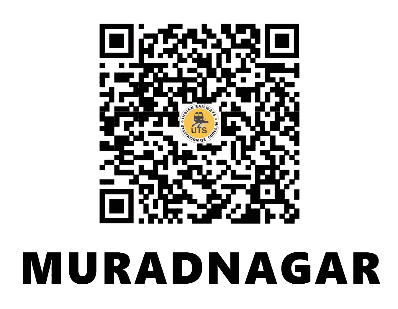 UTS QR Code for MURADNAGAR - MUD - NR (UTTAR PRADESH)